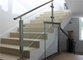 Modern glass stair balustrade post stair railing glass balustrade floor mount