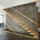 Internal Glass Stair Floating Wood Stairs