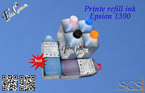 China Vivid Color Eco-Solvent Inks for Epson Stylus 1390 flat printer supplier