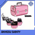 New products pink diamond ABS metal makeup vanity case