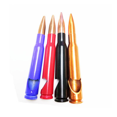 China Cool innovative men gift box, die casting zinc alloy affordable gift, 50 Cal bullet beer bottle opener, Various Colors supplier