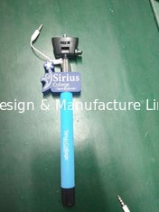 China Custom design logo pvc/rubber/silicon Cable Wired Selfie Handheld Stick Monopod ,cartoon wired Selfie Stick supplier
