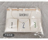 Puting hanging storage bag pockets organizer door wall chest holder customized Arabic numerals