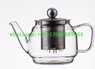 China hot sale lead free heat resistant  pyrax Glass flower Teapot