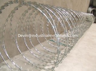 China Hot dipped galvanized razor wire mesh with 980mm outer diameter supplier