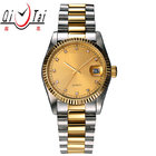 SS and Gold combined colors noble gentleman luxury timepiece with date window