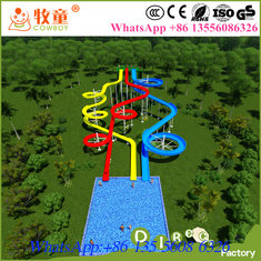 China Guangdong Cowboy open closed fiberglass water park slides for sale supplier
