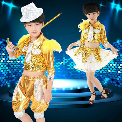 China Children's jazz dance performance costumes suit for boys and girls JQ-560 supplier