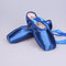 Colorful customized satin dance ballet pointe shoes with child and adult size supplier