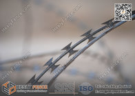 BTO-22 O.D500mm Galvanised Cross Coil Concertina Razor Wire | Anping Razor Wire Factory