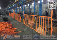 Steel Crowd Barricade with Safety Orange Powder Coat | 1.1m X 2.3m