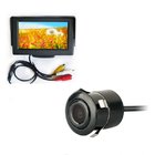 18.5mm Punch Car Rear View Camera 4.3 Inch Sunvisor Car Monitor for sale