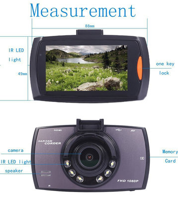 China Wide View Angle HD DVR Car Video Recorder PAL / NTSC Systemon sales