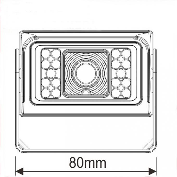 18pcs CCD / CMOS Vehicle Heavy Duty Reverse Camera Mirror Image