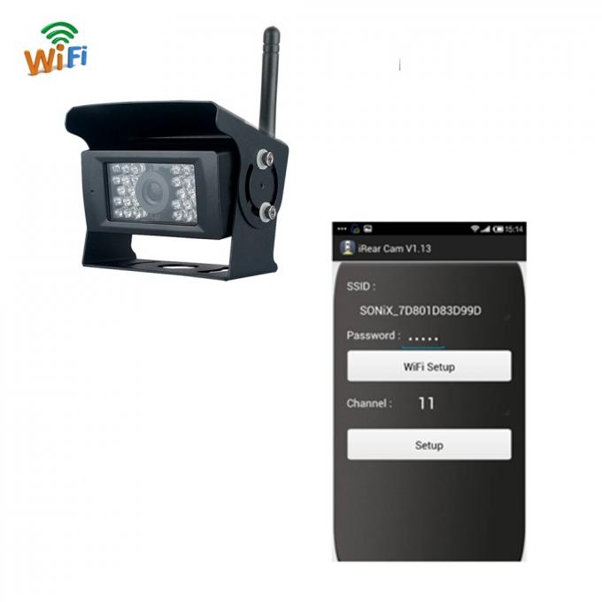 WIFI Wireless Backup Camera 28 LED Lights For Truck Reversing System