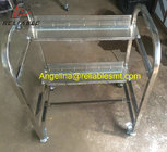 Stainless JUKI Feeder storage cart for JUKI NF/FF/AF/CF series feeders Strong Feeder Trolley With Two Layers