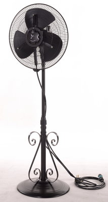 China 3 Speed 16 Inch Floor Standing Fan , Horizontal Oscillation Antique Floor Fans supplier
