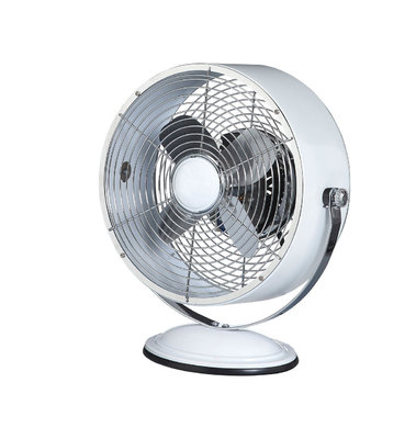 China 9 Inch 3 Speed Retro Style Electric Fans CE White For South Africa supplier