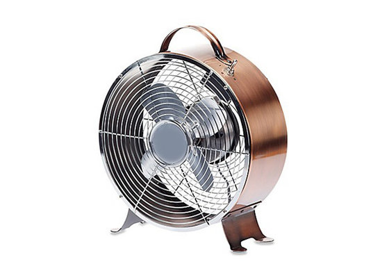 China 110V 60Hz 8 Inch Retro Desk Fan Electric Alarm Clock Style For  Home Appliance supplier