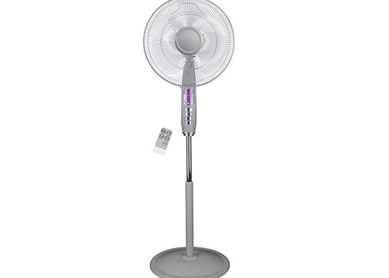 China Adjustable Height Electric Floor Standing Fan 16&quot; 45W 180 Degree Oscillation 220V AC supplier