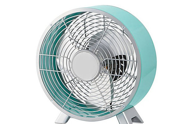 China VED Plug 9 Inch Retro Table Fan , 3 Blade 90 Degree Oscillation Quiet Fans For Bedrooms supplier