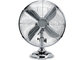 12&quot; Vintage Electric Fan 85 Degree Oscillation 4 Blade Brushed Nickel supplier