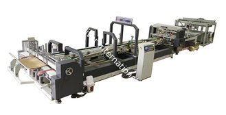China Cross-Fold Paperboard Folding Gluing Machine 5.5KW Power Consumption for Manufacturing supplier