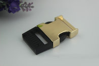 Wholesale factory bag accessories custom light gold  quick release metal belt buckle for backpack
