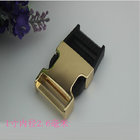 Wholesale factory bag accessories custom light gold  quick release metal belt buckle for backpack