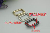 Wholesale supplies handbag hardware 26 mm metal square gold messenger buckle