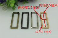 Wholesale Factory Made Thickness 3.5 MM Zinc Alloy Metal Square Buckle For Handbag