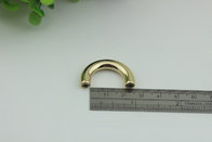 Customized 3 size of 10 mm/15 mm/20 mm zinc alloy light gold metal bag arch bridge made in China