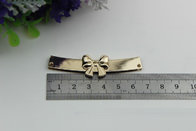OEM zinc alloy light gold bow-knot shape purse decorative metal corner 65 mm