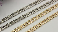 Widespread sale good quality 90 mm length iron material flat shape gold metal chain for lanyard
