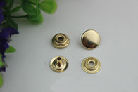 Luggage hardware 12.5 mm four color iron single sided snap buttons for clothing
