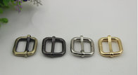 Bag making fittings 20 mm light gold iron adjust square ring adjustable buckle