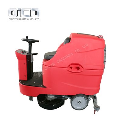 China V8  mini floor scrubbing machine  automatic floor scrubber with battery electric power scrubber supplier