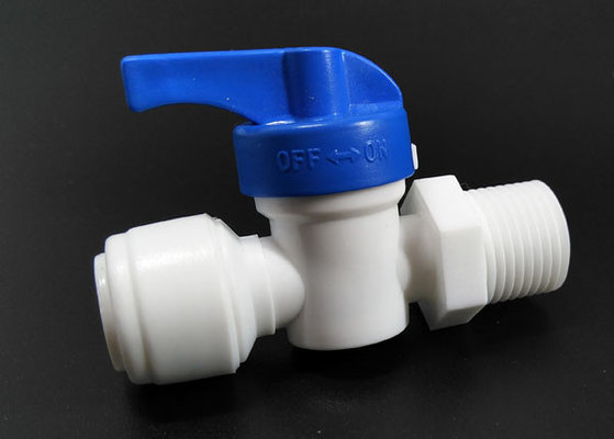 China Plastic male thread valve 1/4 inch tube OD  for household water purifiers supplier
