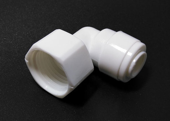 China Plastic elbow female thread quick coupling water adapter 3/8&quot; tube OD-1/2&quot; female hose bib supplier