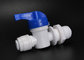 POM quick connector bulkhead valve 1/4 inch for RO water system supplier