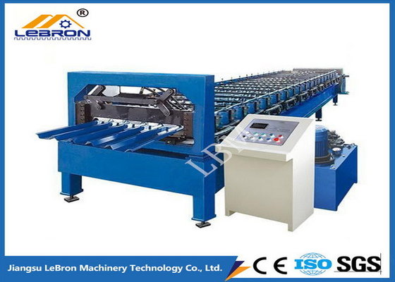 China New YX35-125-750 color steel tile roll forming machine PLC controlled roof sheet roll forming machine supplier