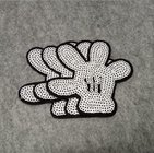 custom clothing CHERRY design sequin embroidery patch embroidery badge