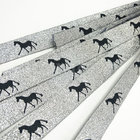 high quality jacquard ribbon woven ribbon with custom logo Custom woven horse design celebrate show ribbons