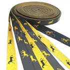 Wholesale custom logo 1-1/2 " inch 100% polyester woven tape woven ribbon for garment accessories