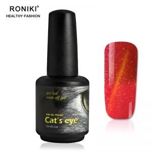 China RONIKI Color Changing Chameleon Cat Eye Gel,Colorful Cat Eye Gel,gel color nail polish，Variety Cat Eye Gel,Cat Eye Gel supplier