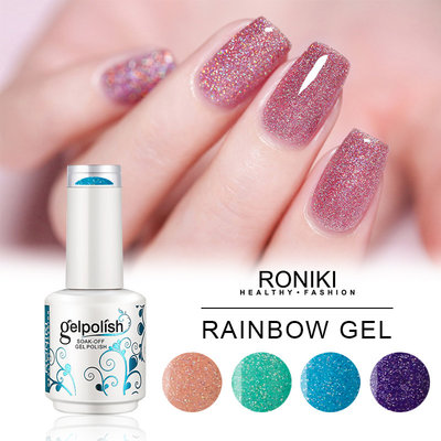 China RONIKI Rainbow Gel Color,Nail Matte Gel Polish,Nail Painting Color Gel,Nail Art Gel supplier