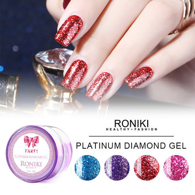 China RONIKI Diamond Gel,Diamond Gel China Supplier,Platinum Diamond Gel Polish,Nail Art Gel supplier