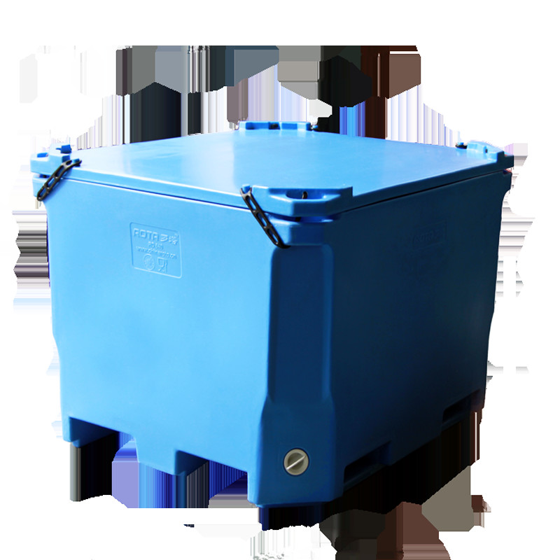 640L ROTA Insulated fish box fishtubs food grade high insulation Rotomold Plastic Insulated Fish Container