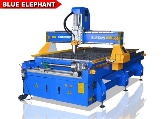 Aluminum Cutting Metal Engraving Machine With Fixed Rotary 1300 X 2500 X 200mm
