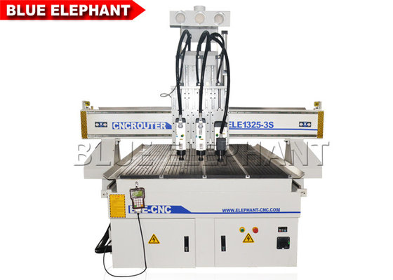Pneumatic Multi - Head CNC Router Engraver Machine With 3 Spindles 0 - 18000 Rpm